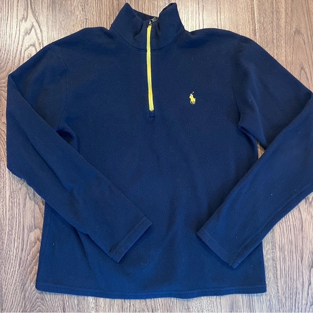 Polo by Ralph Lauren Performance Fleece Quarter Zip Black Small